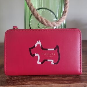 Leather EUC Radley London Red Wallet